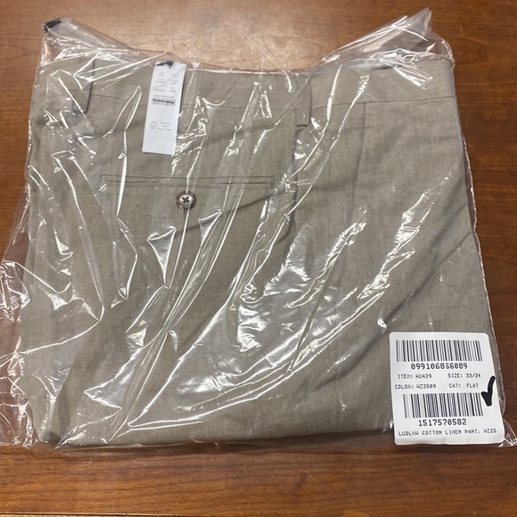 J Crew Ludlow Slim-fit unstructured suit pant in Irish cotton-linen AU429 - Picture 6 of 6